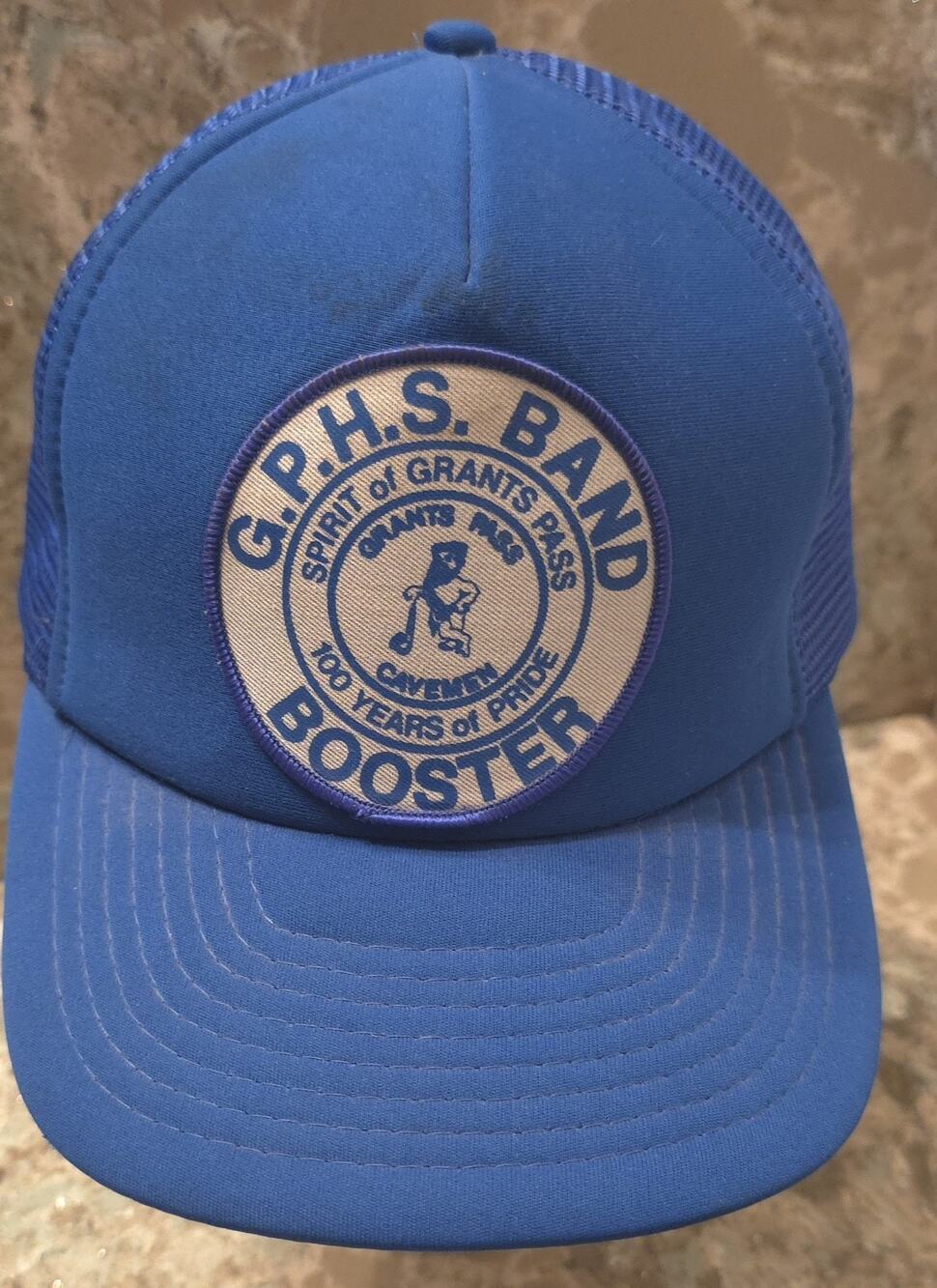 Vintage Grants Pass G.P Booster Association Paris Tennessee USA Made Blue Hat